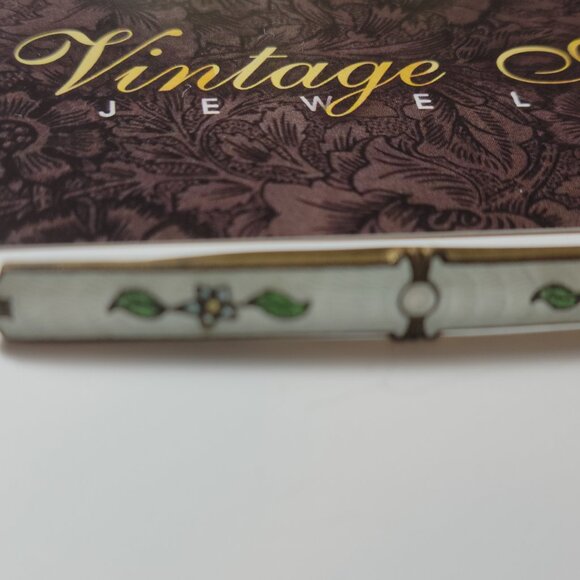 Guilloche Bar Pin Antique Art Deco Enamel Art Great Condition - Picture 4 of 6